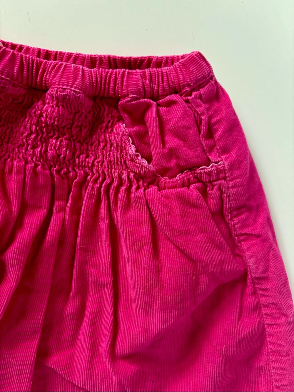Mini Boden Bright Pink Lined Corduroy Skirt | 4–5Y | Like New - Picture 5 of 7